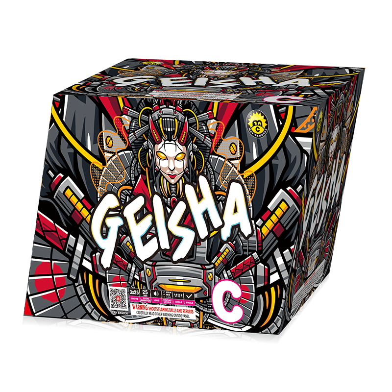 Geisha 25 Shots 500g Cake Stassortment MC579