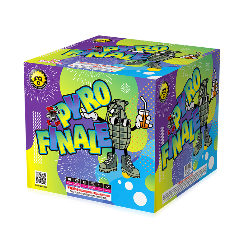 Pyro Finale 16 นัด 500 กรัมเค้กการเลือกสรร MC517