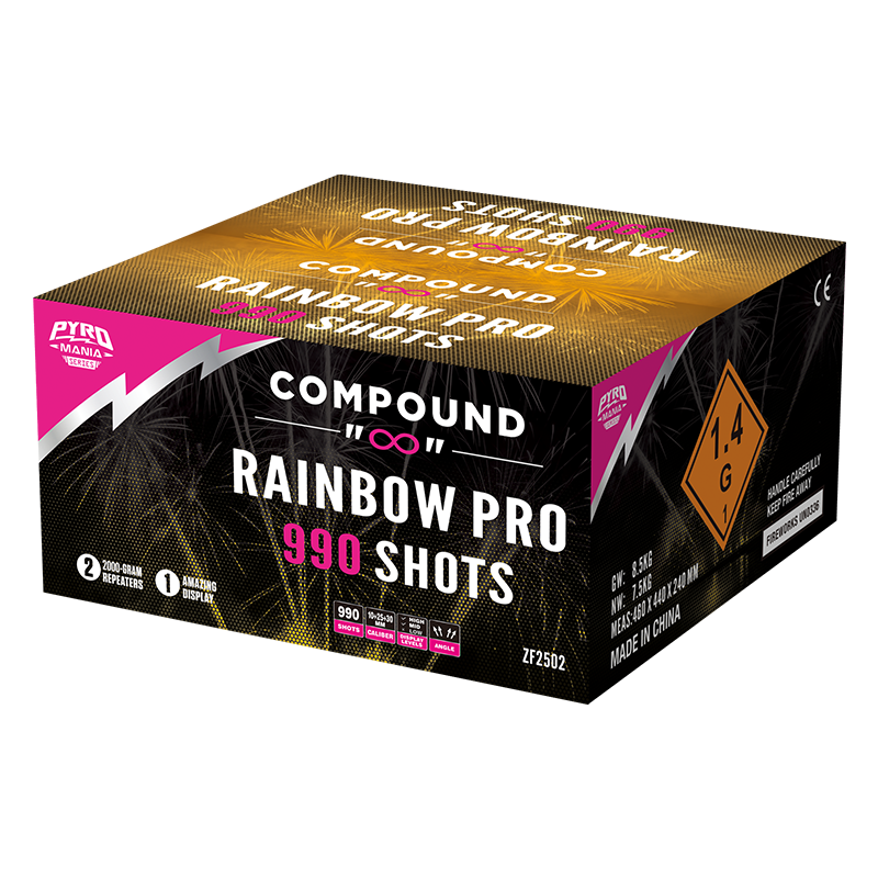 Rainbow Pro 990 Shots Candle Compound Cake ZF2502