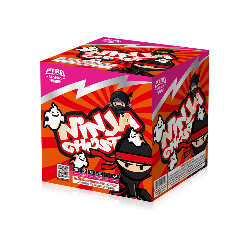 Ninja Ghost 25 Shots Cake Stassortment MC114