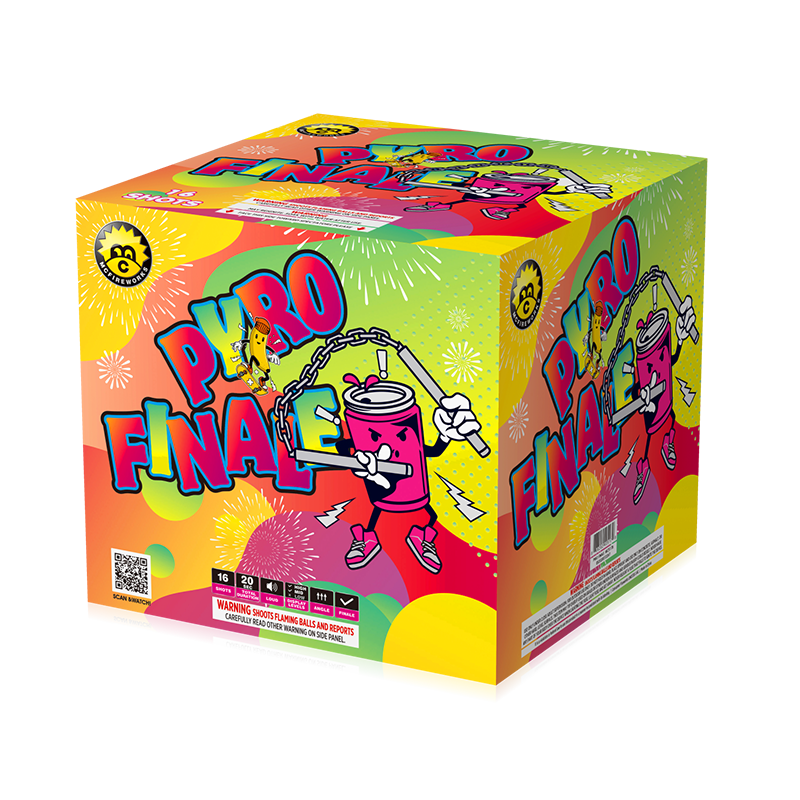 Pyro Finale 16 นัด 500 กรัมเค้กการเลือกสรร MC517